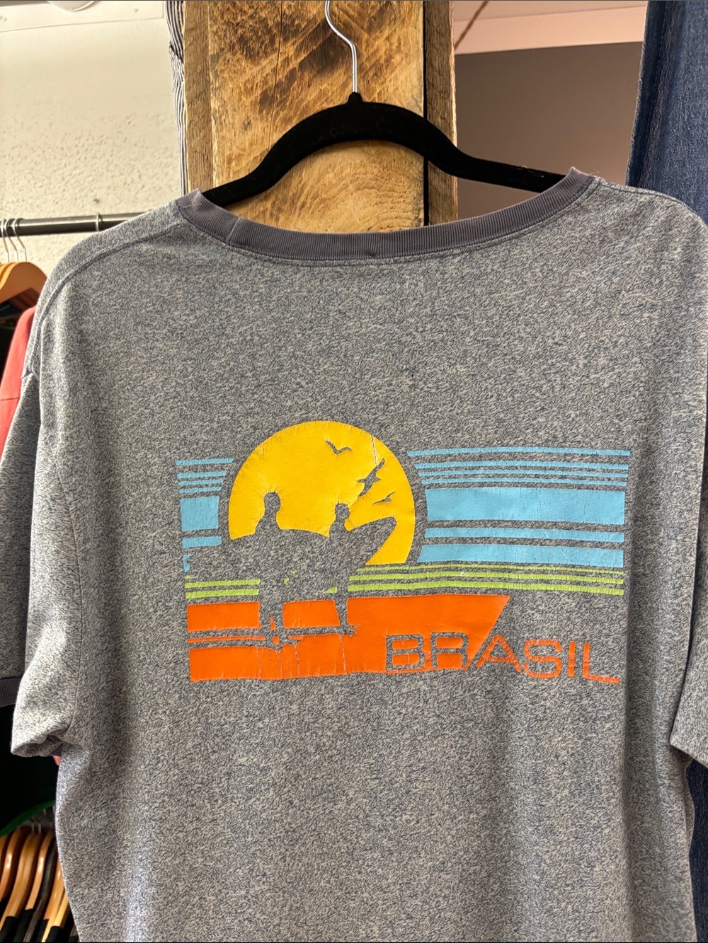 Gap Ringer Brasil Light Blue Tee - Picture 3 of 3